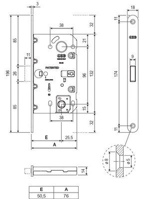 Механизм Mediana Polaris AGB Art. B061325034 Wave WC матовый хром - фото 3 - id-p2196380801