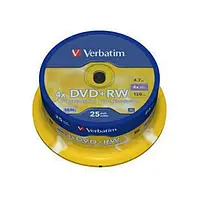 Диск Verbatim DVD+RW 43489 25 шт 4.7 GB