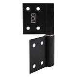 Завiса дверна RDA AL 100*32*2,5 матовий чорний, фото 3