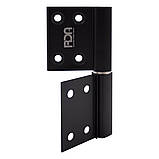 Завiса дверна RDA AL 100*32*2,5 матовий чорний, фото 4