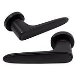 Дверна ручка на розетці RDA Idea чорний / чорний матовий R ф/з, фото 5