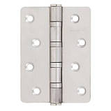 Завіса RDA 100*3*2,2 (4 подш, нерж сталь) закр. R7 SS мат хром, фото 2