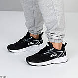 Текстильні еластичні чорно-білі жіночі кросівки весна-літо 2024 взуття жіноче, фото 9