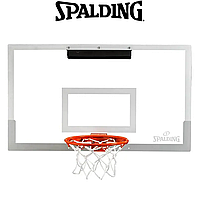 Міні-щит для баскетболу Spalding Mini Arena Slam 180° Pro прозорий (71x42 см)