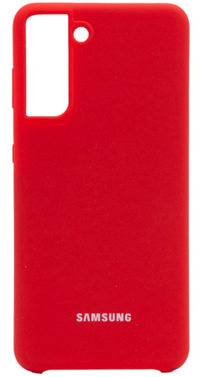 Чохол силіконовий для Samsung S21 Silicone Case Full (Червоний)
