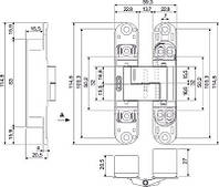 AGB Art. E302000203 Петля Eclipse 3.0 пол.латунь