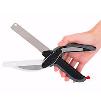 Нож ножницы кухонные с разделочной доской для шинковки 2в1, нержавейка sl