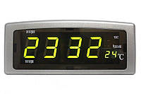 Настольные электронные часы Caixing CX-818 Серебристый sl