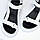 Лаконічні білі шкіряні босоніжки на липучках натуральна шкіра низький хід, фото 6