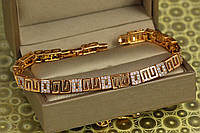 Браслет Xuping Jewelry Сиртаки 19 см 6 мм золотистый