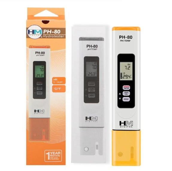 Вимірювач кислотності PH-метр HM Digital PH-80 (0-14 pH; 0-55 °C) с АТС
