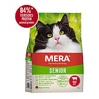 Мера Mera Cats Senior Beef (Rind) беззерновой сухой корм со свежей говядиной для пожилых кошек, 400 гр