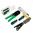 Набір інструментів для електрика MAG-736 Набір інструментів для дому в сумці, фото 4