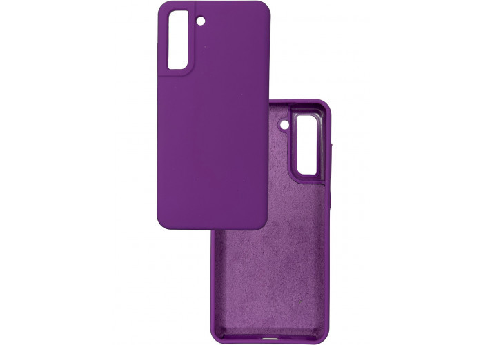 Чохол силіконовий для Samsung S21 FE Silicone Case Full (Виноградний)