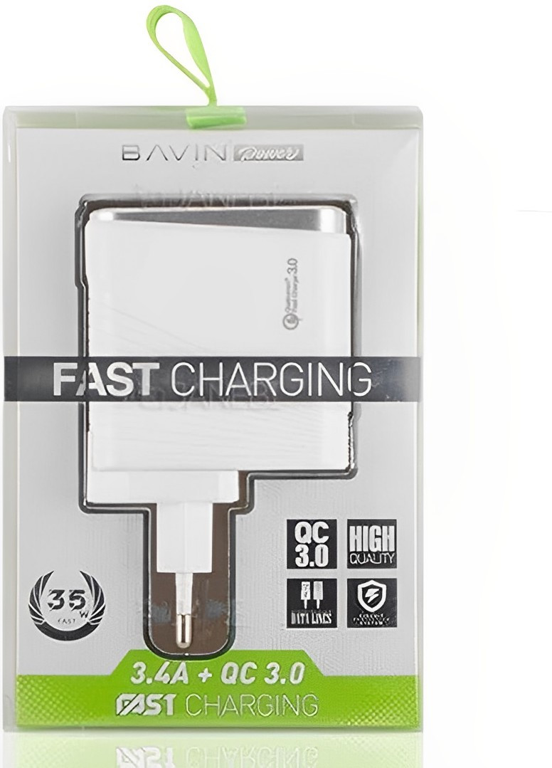 Качественное сетевое зарядное устройство BAVIN PC522 35W Fast Charger 5V-3.4A - фото 1 - id-p2196449445