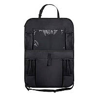 Большой плоский рюкзак-органайзер на спинку сидения, 61x41см, Black