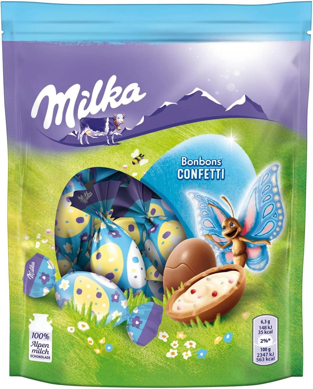 Великодні цукерки Milka Bonbons Confetti, 86г