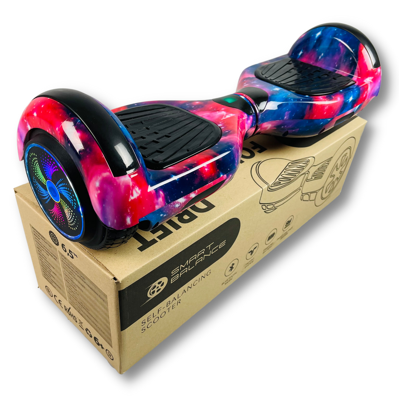 Гіроборд SMART BALANCE U6 Pro 2024 6.5" Новий космос + Bluetooth колонка і підсвітка колес