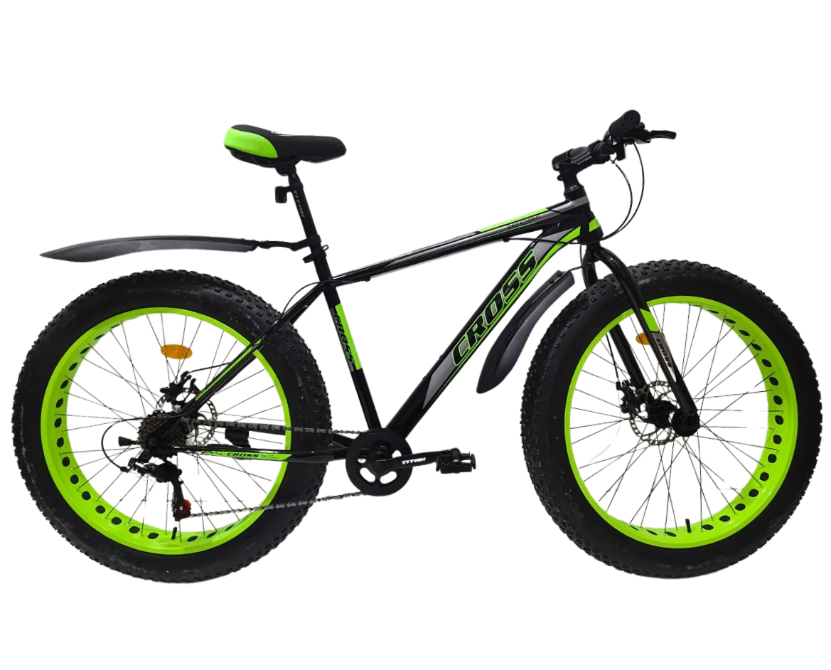 Велосипед 26*4,9" Defender 2024 Рама-19" black-green