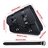 Сумка на раму ліва сторона мотоцикла мотосумка, фото 5