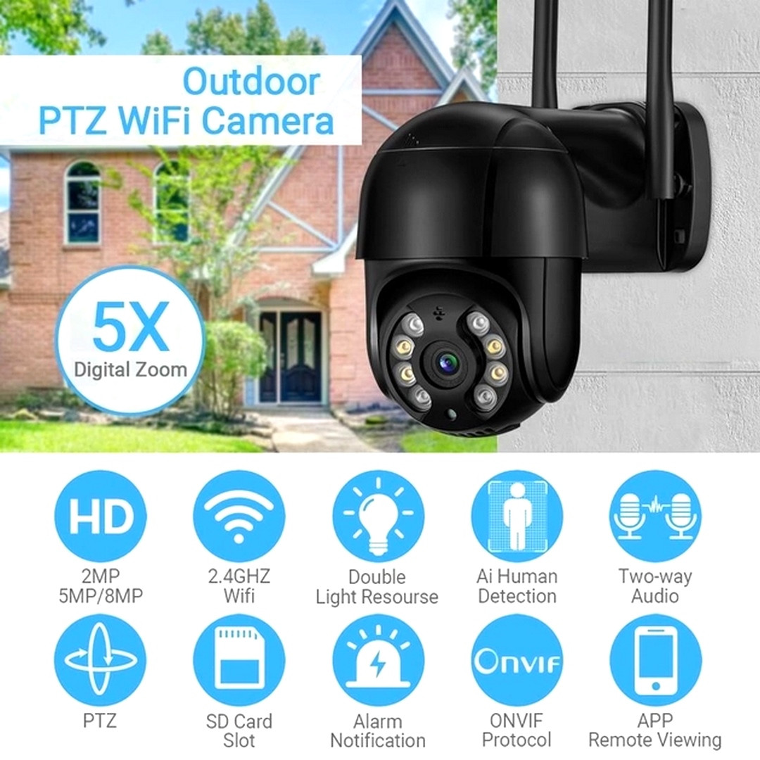 Бездротові камери відеоспостереження для дому (5MP), Домашні камери спостереження, DGT