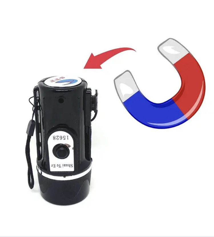 Тактический туристический ручной светодиодный аккумуляторный фонарик c магнитом STF-15628 sl - фото 5 - id-p2196447991