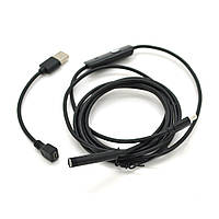 2 in 1 MicroUSB/PC HD эндоскоп, мини камера 7.0 mm, мягкий провод, 2м