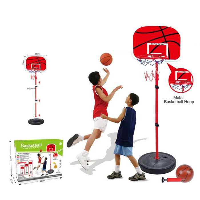 Баскетбольний набір на стійці 117-139 см (Баскетбольне кільце, щит, м'яч, насос) MR 1132-2