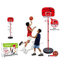 Баскетбольный набор на стойке 156-177 см (Баскетбольное кольцо, щит, мяч, насос) MR 1132-3
