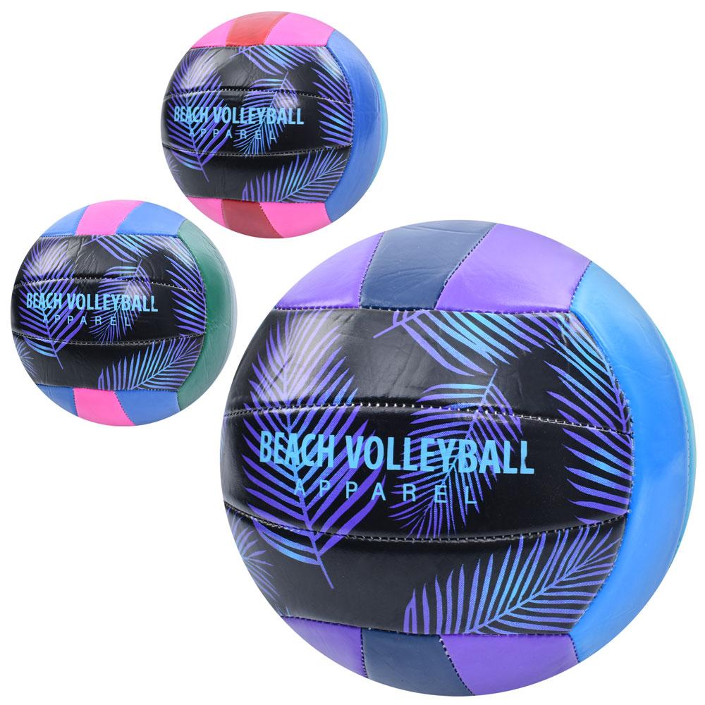 М'яч волейбольний EV-3395 (30шт) офіційн розмір, ПВХ, 2,5мм, 280-300г, 3 кольори, в пакеті
