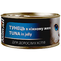 AnimAll кусочки тунца в желе влажный корм для взрослых кошек 85 г