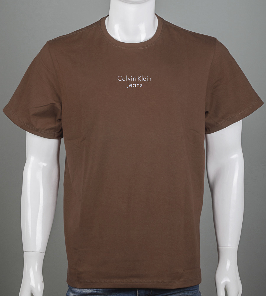 Футболка супербатал Calvin Klein Jeans 2303сб (Уп.2шт 5XL,6XL), Коричневий