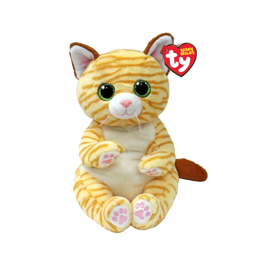 Дитяча іграшка м’яконабивна TY BEANIE BELLIES 25 см 43208 Кішка "MANGO"