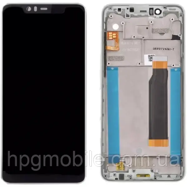 Дисплей для Nokia 5.1 Plus/X5 2018 модуль (екран та сенсор) з рамкою, оригінал, Чорний, фото 1