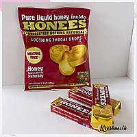 Honees Soothing throat drops, honey натуральні льодяники із медом для горла, 20 льодяників 100 г