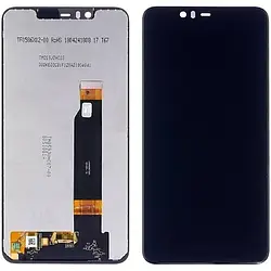 Дисплей для Nokia 5.1 Plus / X5 2018 модуль (екран та сенсор) оригінал, Чорний