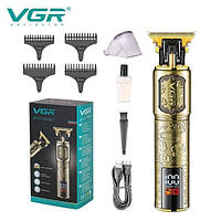 GDS Машинка для стрижки волосся VGR V-073 акумуляторний бездротовий триммер для бороди та вусів