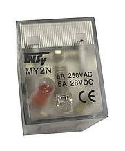 Реле проміжне РП22-MY2 5А 220АС LED 2p TNSy5504980