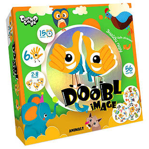 Настільна розважальна гра "Doobl Image" Danko Toys DBI-01 велика, укр Animals, Time Toys