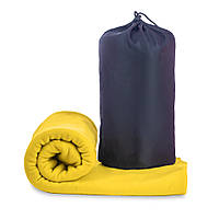 GDS Плед 180*150см туристический для кемпинга, пляжное полотенце для пикника, коврик. Цвет: желтый