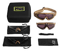 Защитные очки и маска 2 в 1 тактические Oakley Si Ballistic M Frame койот.store