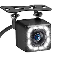 Камера заднего вида для автомобиля, с подсветкой 12 LED / Камера заднего вида с парковочными линиями