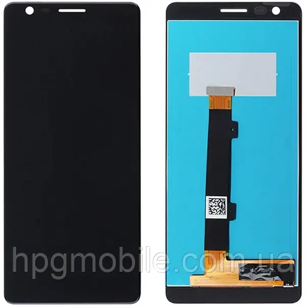 Дисплей для Nokia 3.1 модуль (екран та сенсор) оригінал, Чорний, фото 1