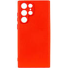Чохол силіконовий для Samsung S22 Ultra 5G Silicone Case Full (Червоний), фото 6