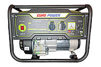 Генератор бензиновый Europower EP4900DX 3.8 - 4 кВт с ручным пуском на ножках. с баком 10 литров g