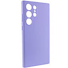 Чохол силіконовий для Samsung S24 Ultra Silicone Case Full (Бузковий), фото 3