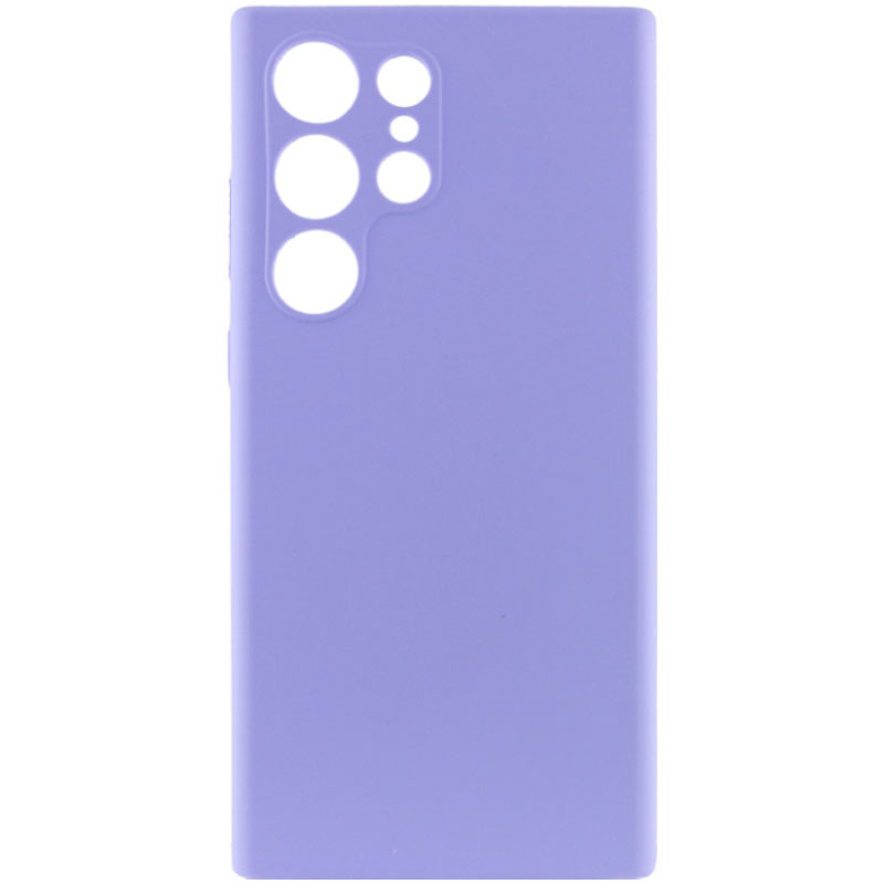 Чохол силіконовий для Samsung S24 Ultra Silicone Case Full (Бузковий)