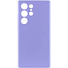 Чохол силіконовий для Samsung S23 Ultra Silicone Case Full (Бузковий), фото 3