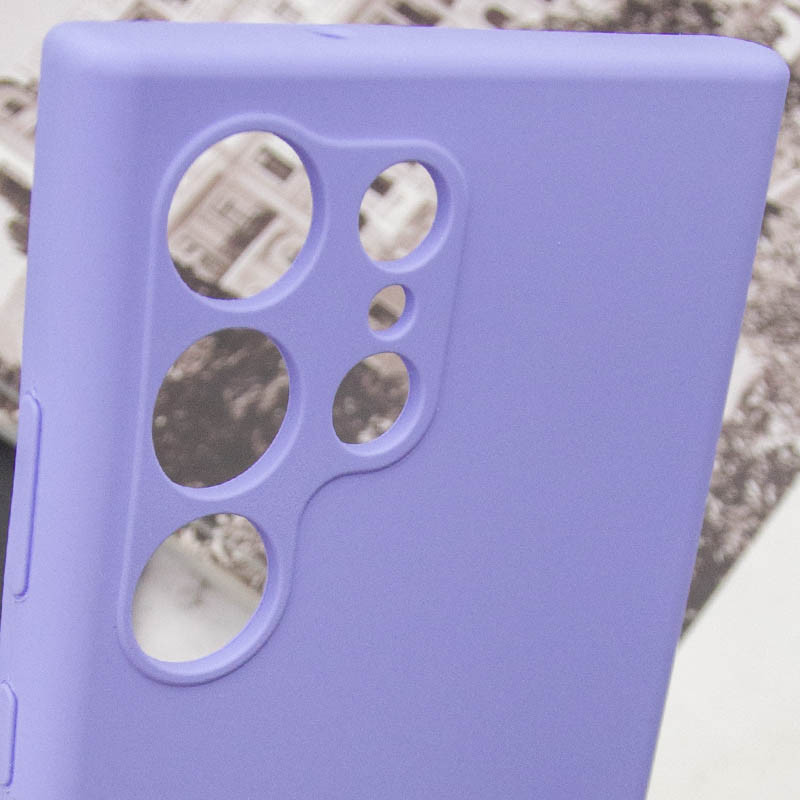 Чохол силіконовий для Samsung S23 Ultra Silicone Case Full (Бузковий)
