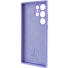 Чохол силіконовий для Samsung S24 Ultra Silicone Case Full (Бузковий), фото 4